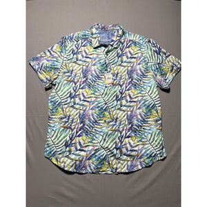 Robert Graham Men's Cedrick Short Sleeve Woven‎ Button Down Shirt 2XL